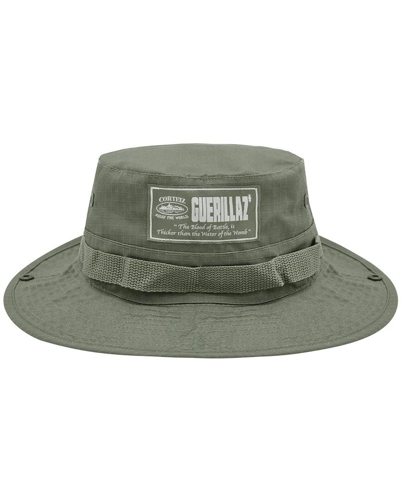 Corteiz Guerillaz Bucket Hat - Tonal Khaki