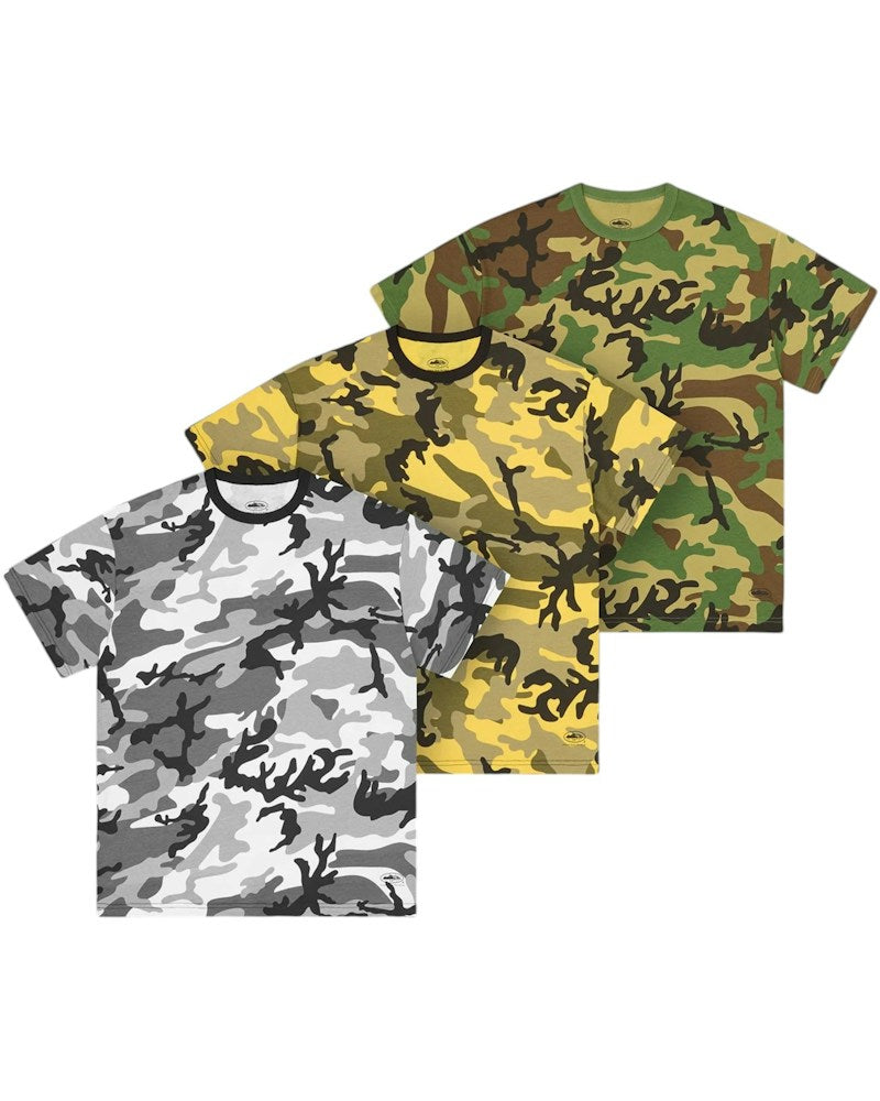 Corteiz Guerillaz Camo Tee (3PK) - Mixed