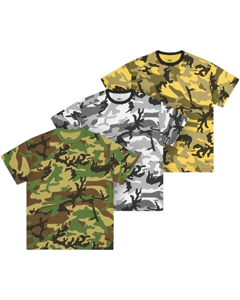 Corteiz Guerillaz Camo Tee (3PK) - Mixed