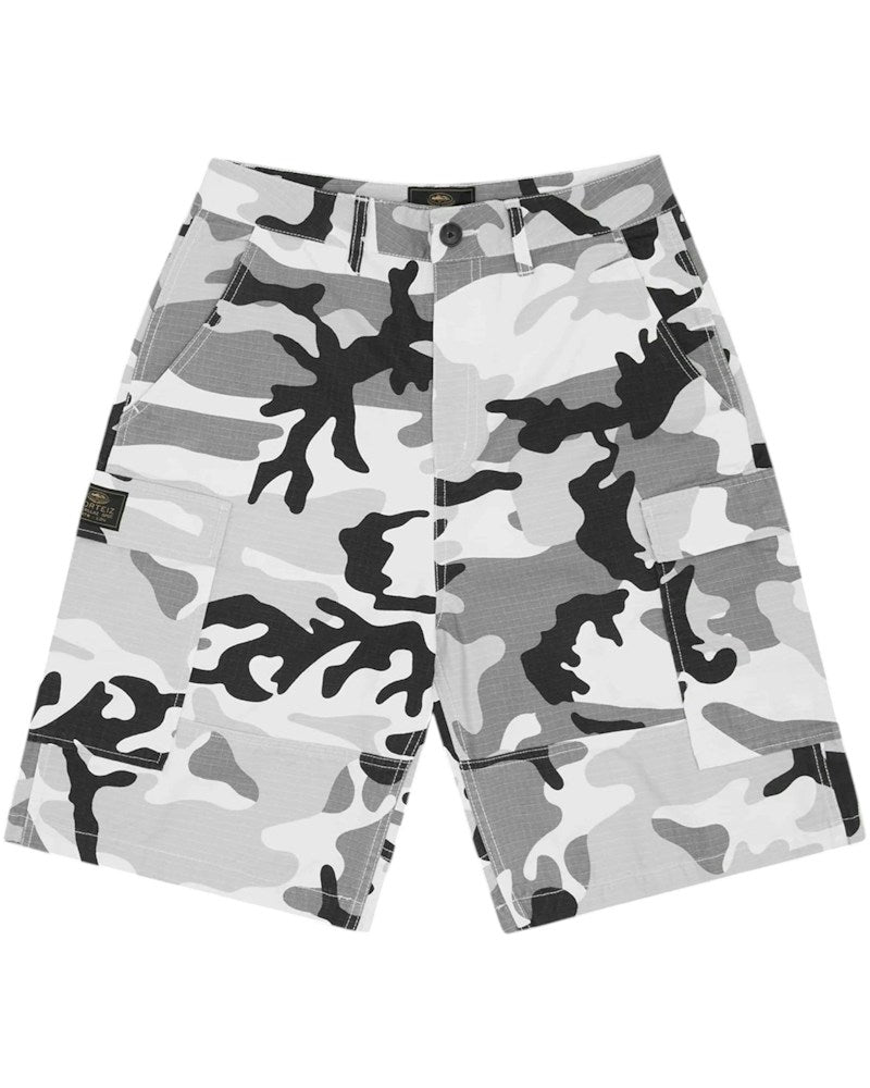 Corteiz Guerillaz Cargo Short - Arctic Camo