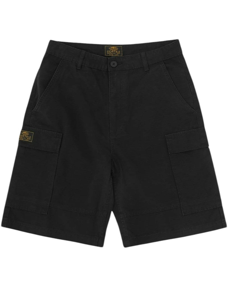 Corteiz Guerillaz Cargo Short - Black