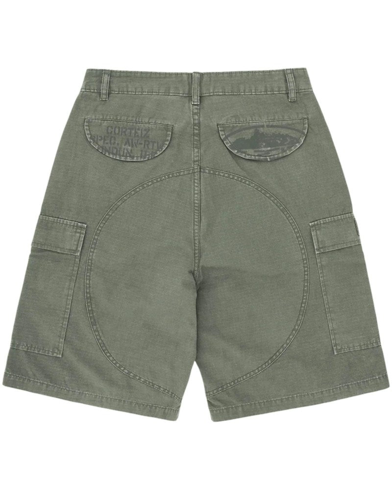 Corteiz Guerillaz Cargo Short - Olive