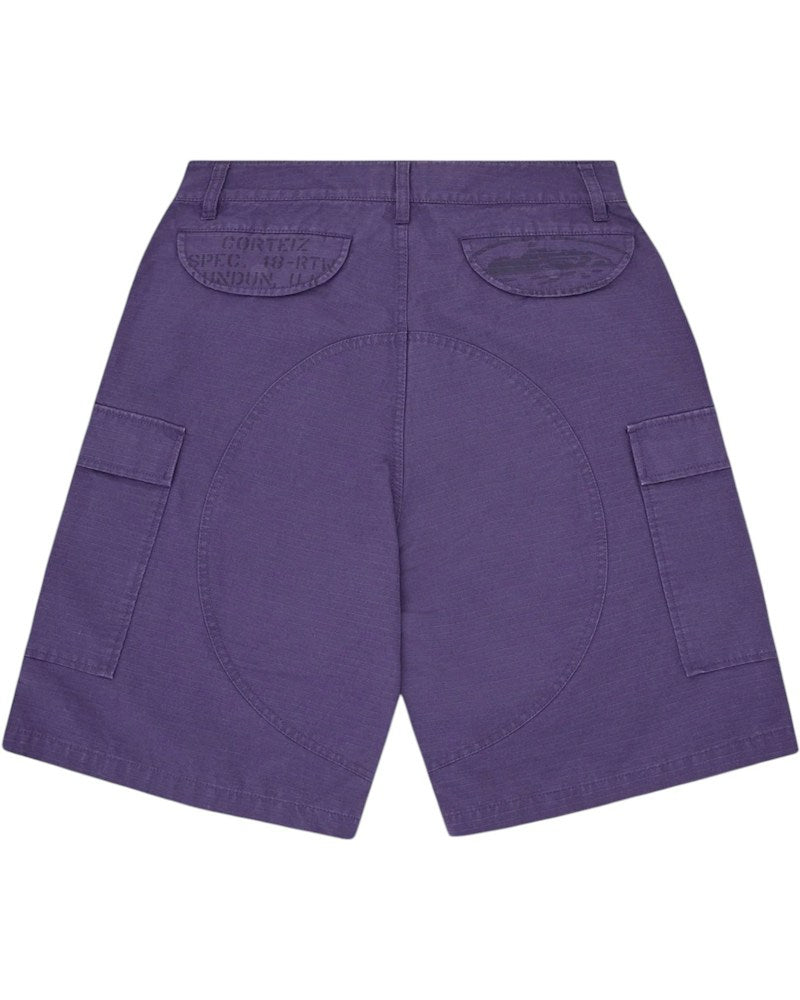Corteiz Guerillaz Cargo Short - Purple