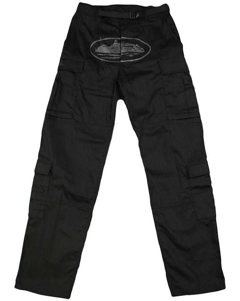 Corteiz Guerillaz Cargos - Triple Black