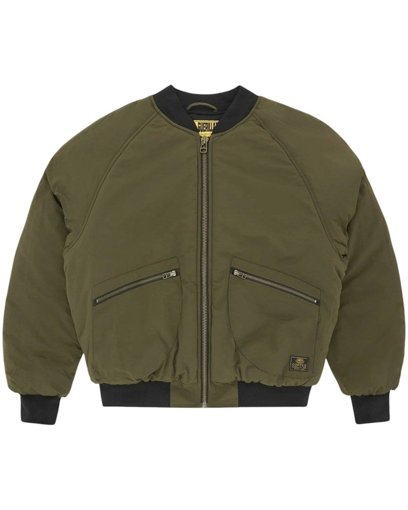 Corteiz Guerillaz Heavy Duty Bomber - Olive