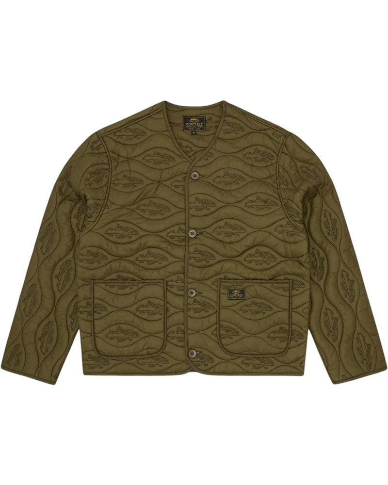 Corteiz Guerillaz Parka Liner - Olive