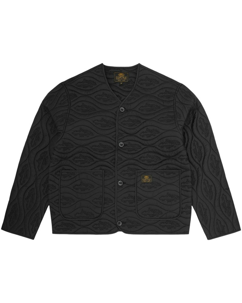 Corteiz Guerillaz Parka Liner - Triple Black