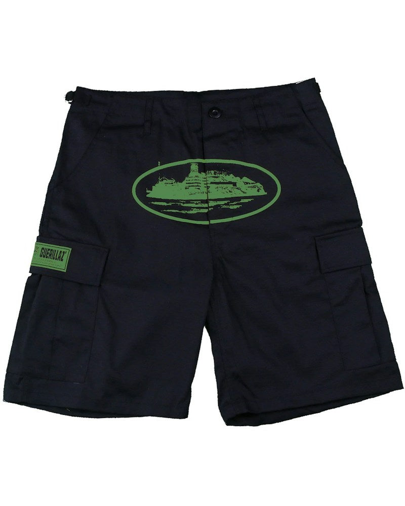 Corteiz Guerillaz Shorts - Black/Green
