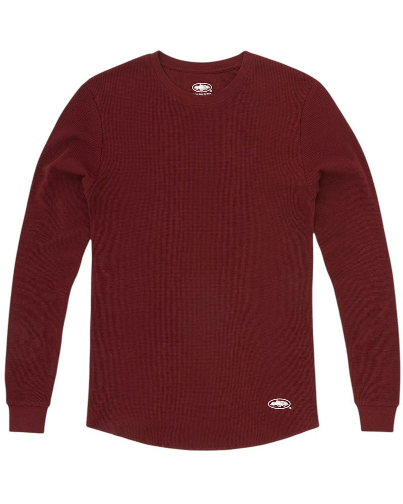 Corteiz Guerillaz Thermal L/S Tee - Burgundy
