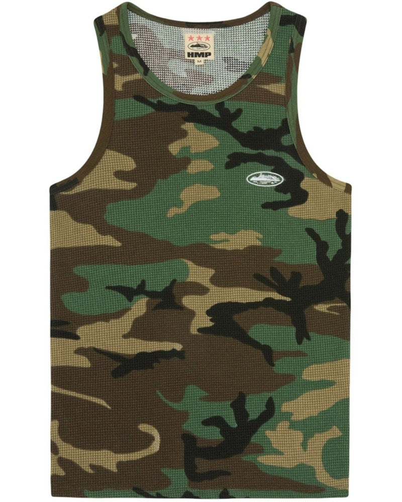 Corteiz HMP Classic Tank Top - Woodland Camo