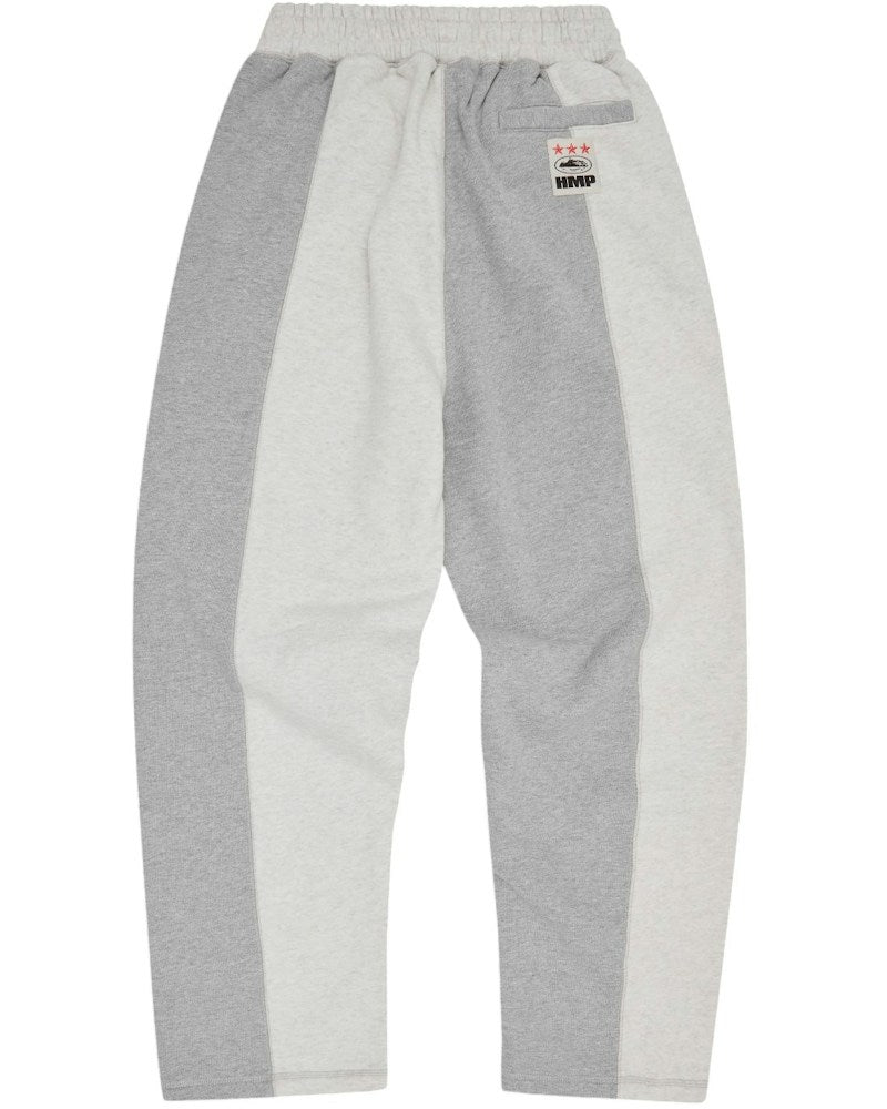 Corteiz HMP Contrast Panel Open Hem Sweatpant - Heather Grey