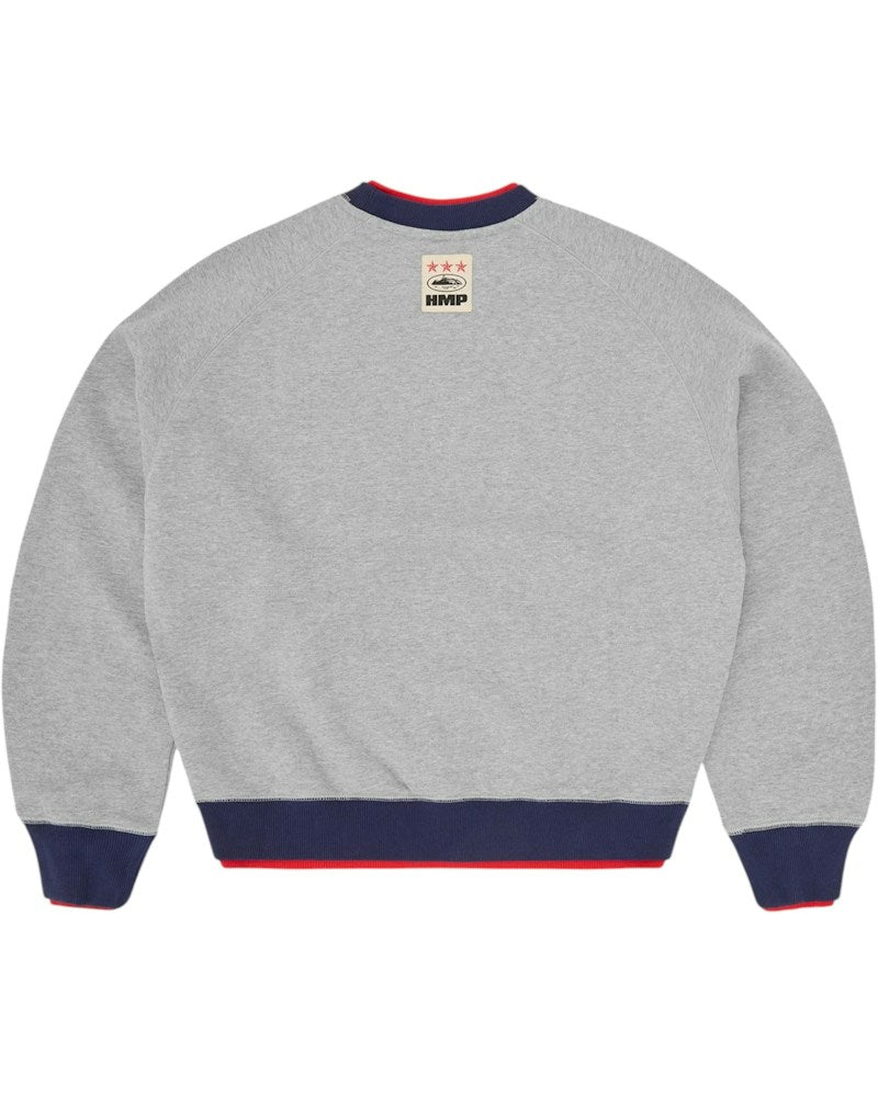 Corteiz HMP Double Up Crewneck - Heather Grey