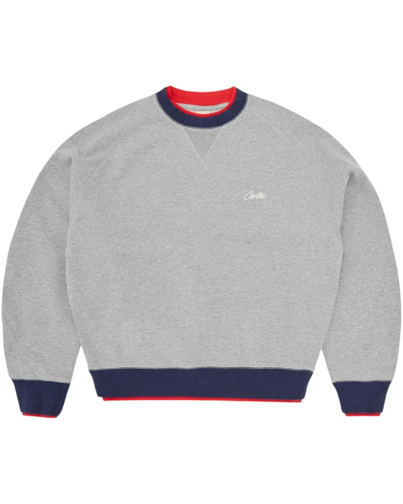 Corteiz HMP Double Up Crewneck - Heather Grey