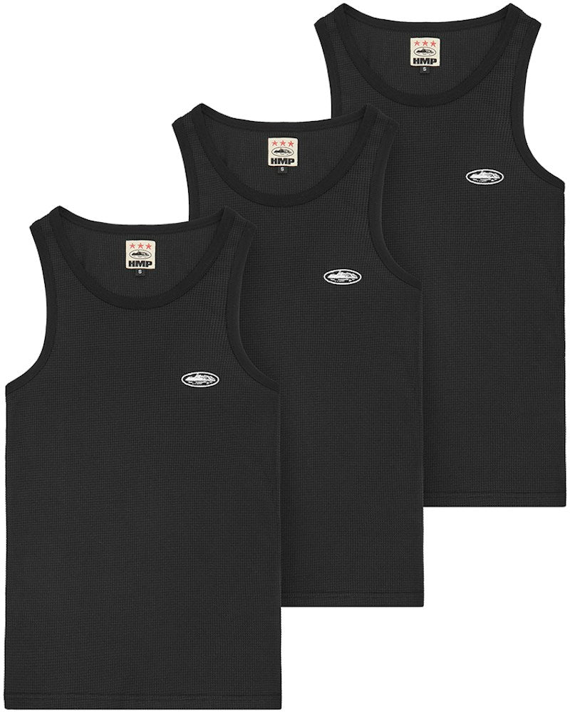 Corteiz HMP Essentials Tank Top Tank Top (3 Pack) - Black