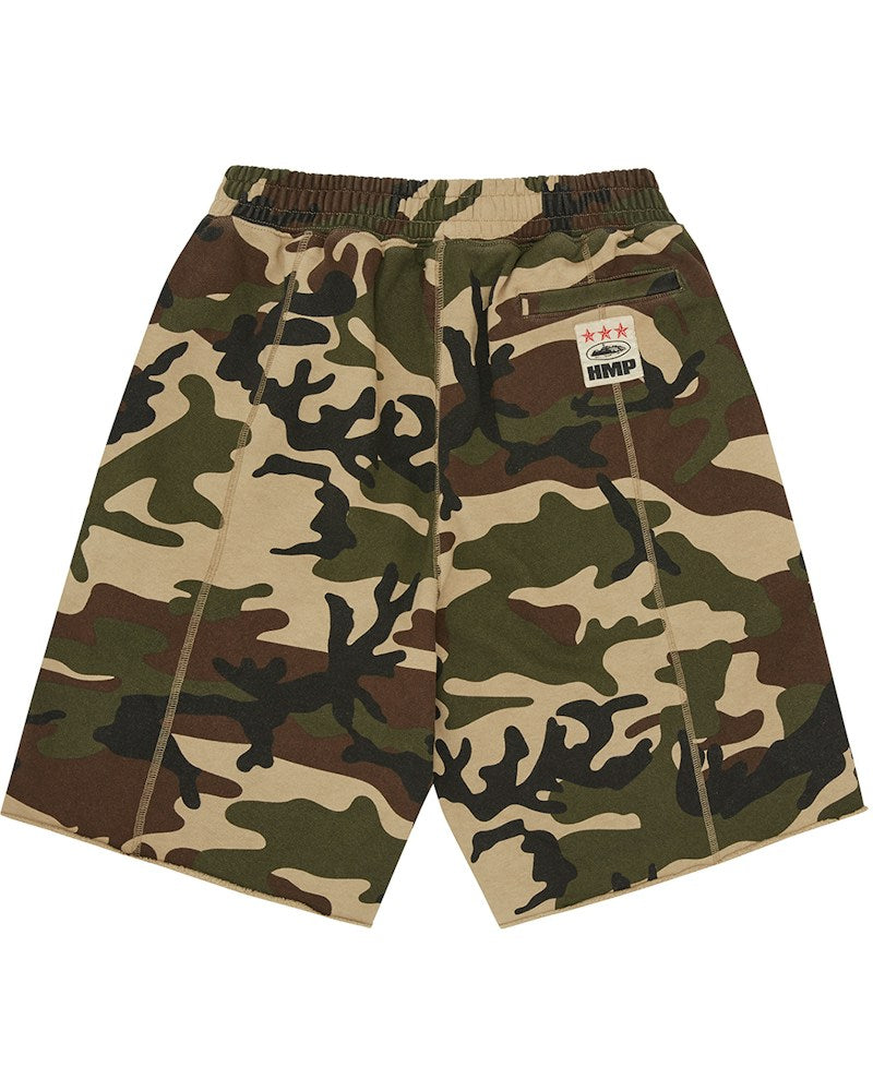 Corteiz HMP Raw Hem Shorts - Camo