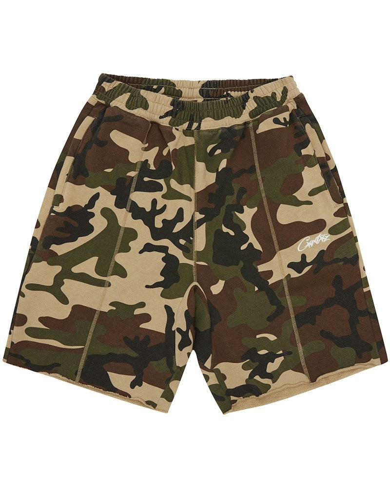 Corteiz HMP Raw Hem Shorts - Camo