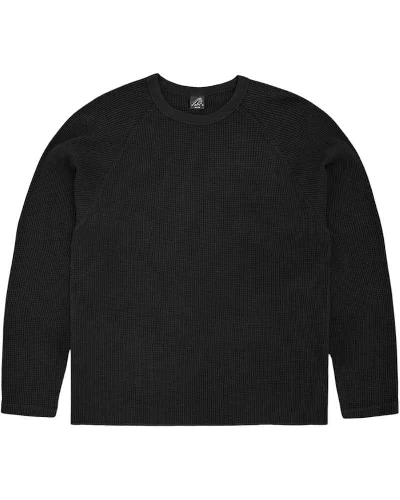 Corteiz Herald Waffle Thermal Shirt - Black