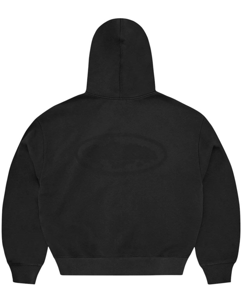 Corteiz Island Knockout Zip Hoodie - Black