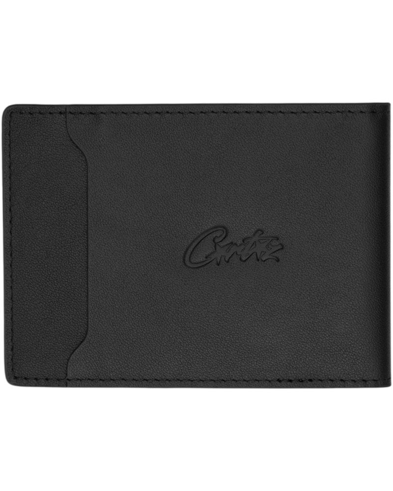 Corteiz Island Leather Card Holder - Black