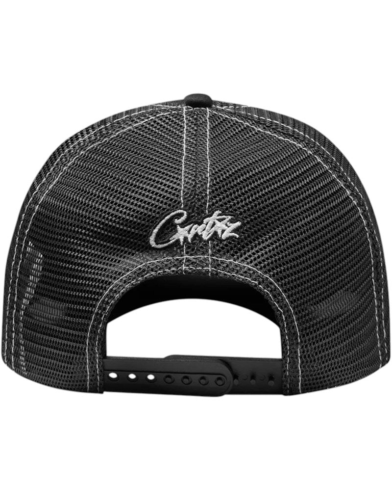 Corteiz Island Outline Trucker Hat - Black