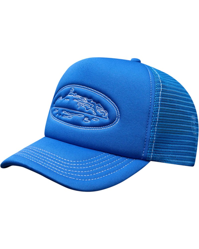 Corteiz Island Outline Trucker Hat - Blue