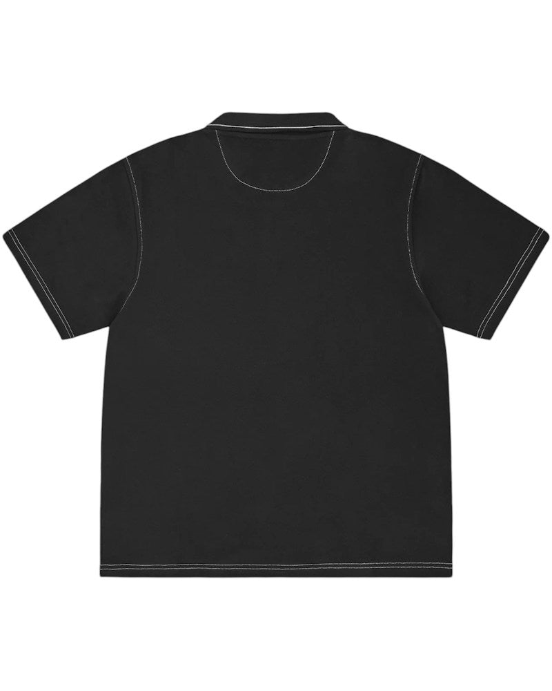 Corteiz Island Polo Shirt - Black