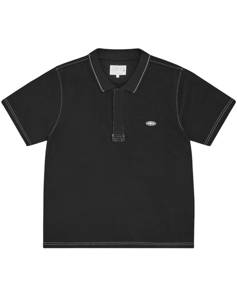 Corteiz Island Polo Shirt - Black