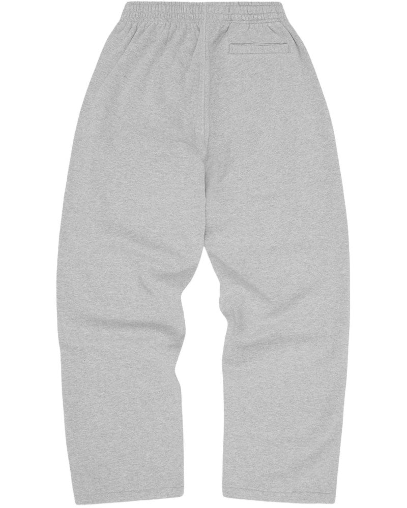 Corteiz Island Puff Print Open Hem Sweatpant - Heather Grey