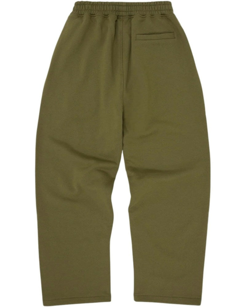 Corteiz Island Puff Print Open Hem Sweatpant - Olive