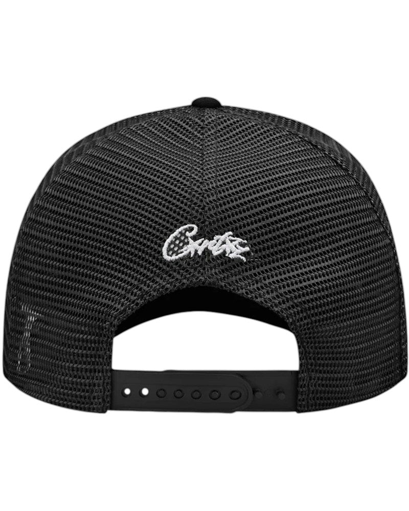 Corteiz Island Puff Print Trucker Hat - Black