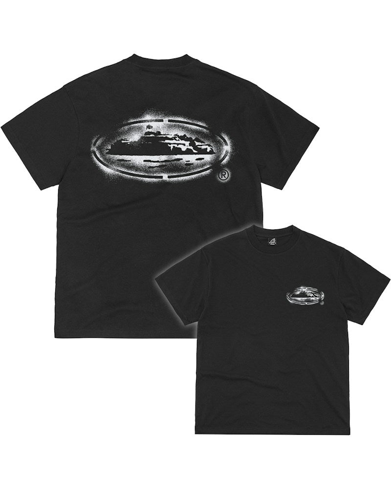 Corteiz Island Stencil Tee - Black
