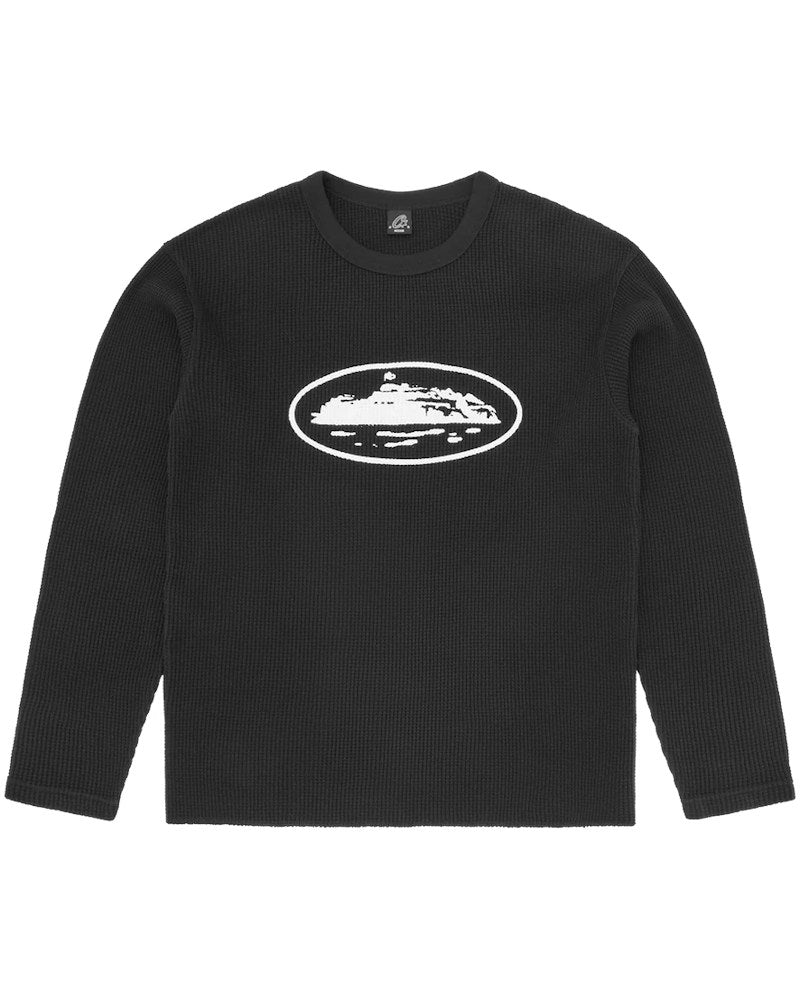 Corteiz Island Thermal LS Sweatshirt - Black