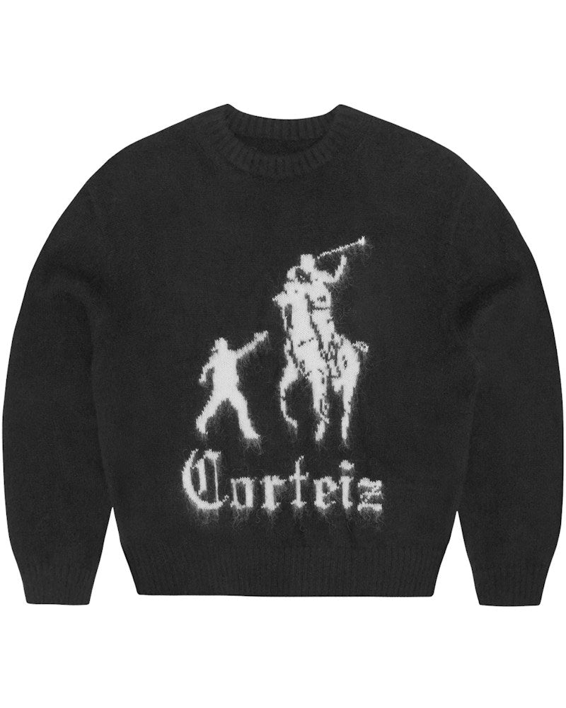 Corteiz Jackin Knit Sweater - Black