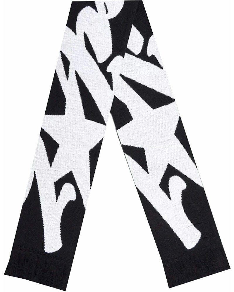 Corteiz Jacquaurd Knit Scarf - Black