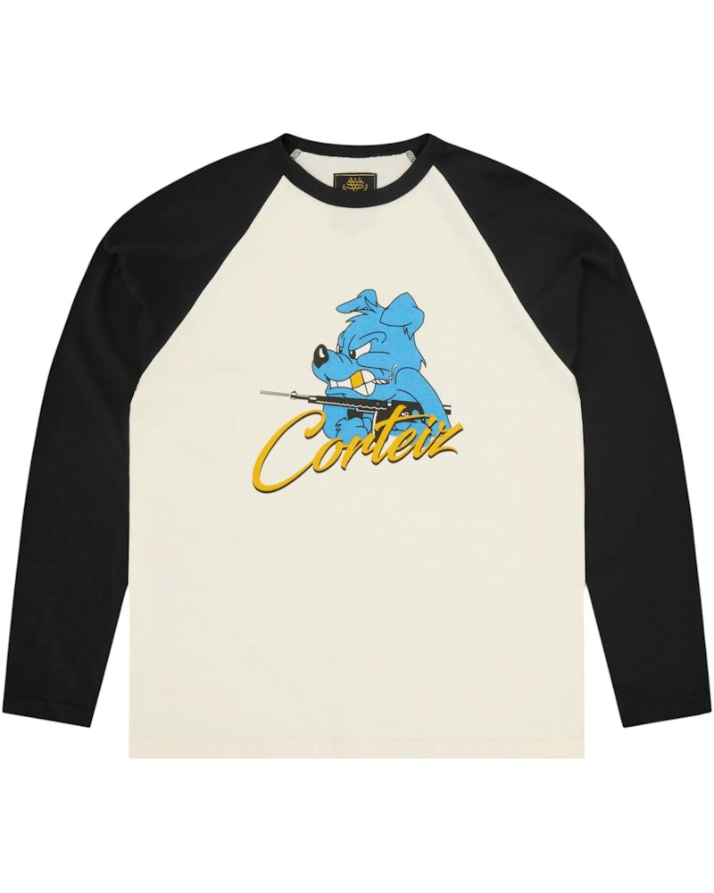 Corteiz K-9ine Raglan L/S Shirt - Black
