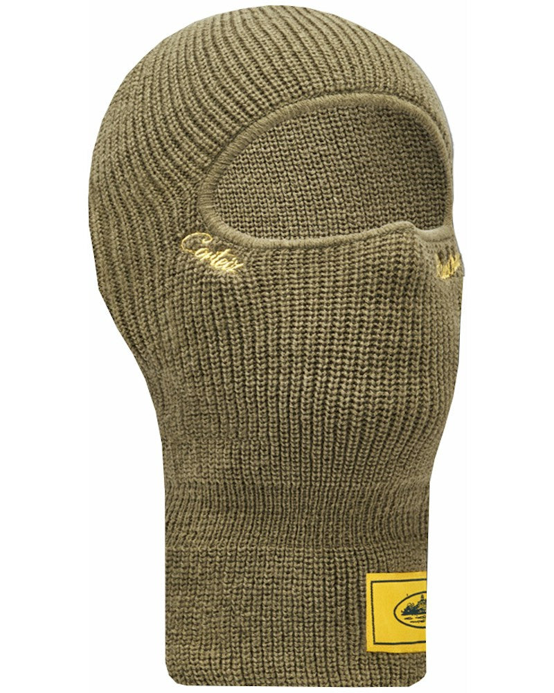 Corteiz Knit Balaclava - Army Green