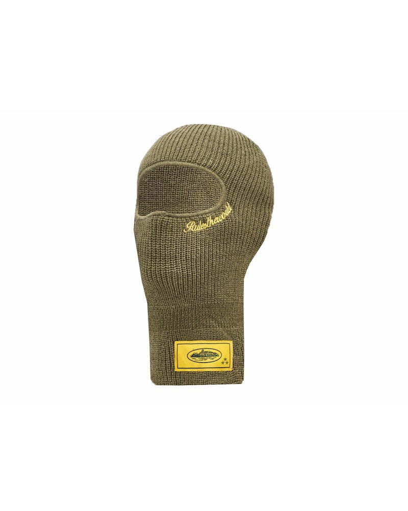 Corteiz Knit Balaclava - Army Green