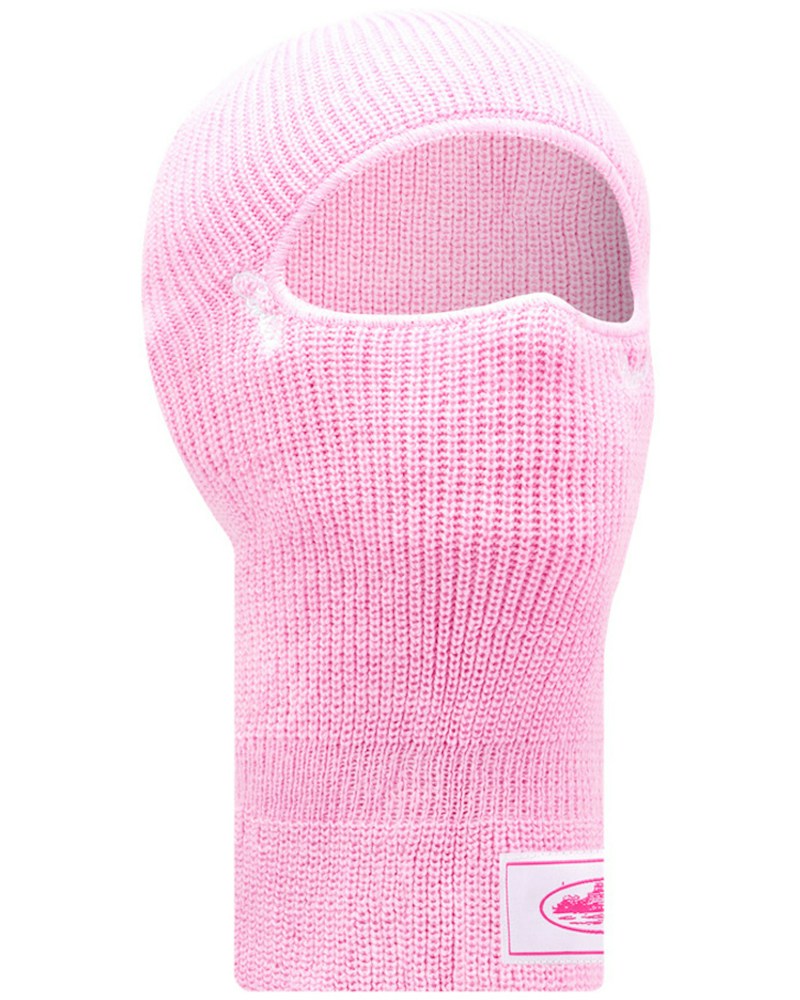 Corteiz Knit Balaclava - Baby Pink