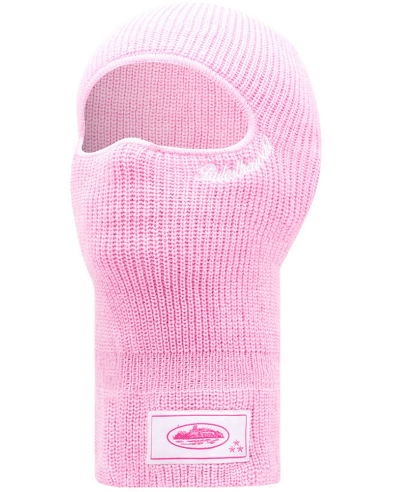 Corteiz Knit Balaclava - Baby Pink