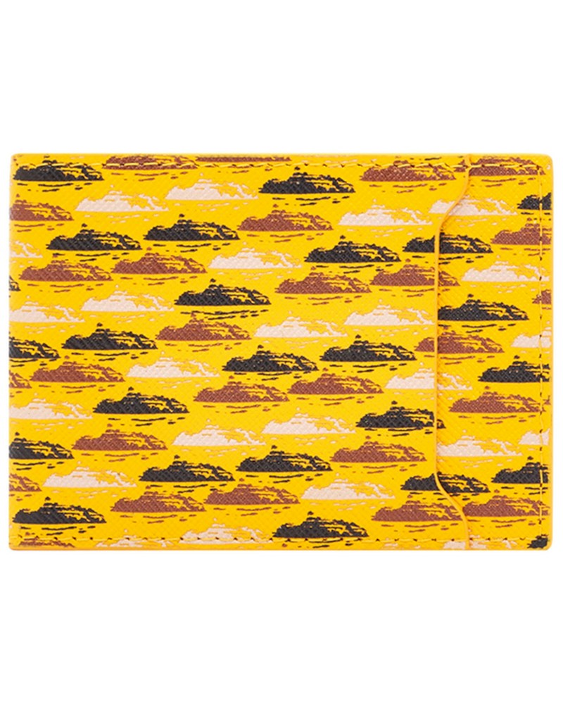 Corteiz Leather Card Holder - Yellow