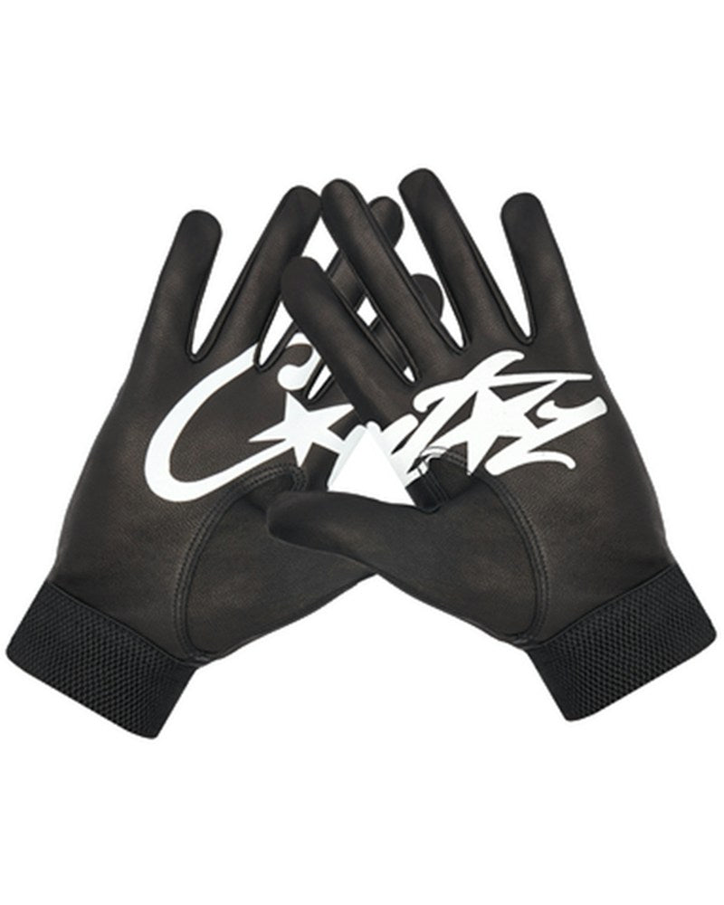 Corteiz Leather Gloves - Black