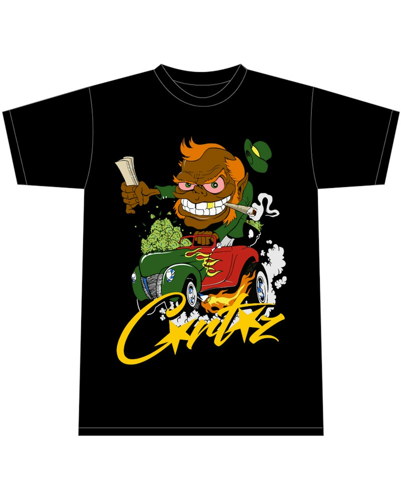 Corteiz Leprechaun 420 T-shirt - Black