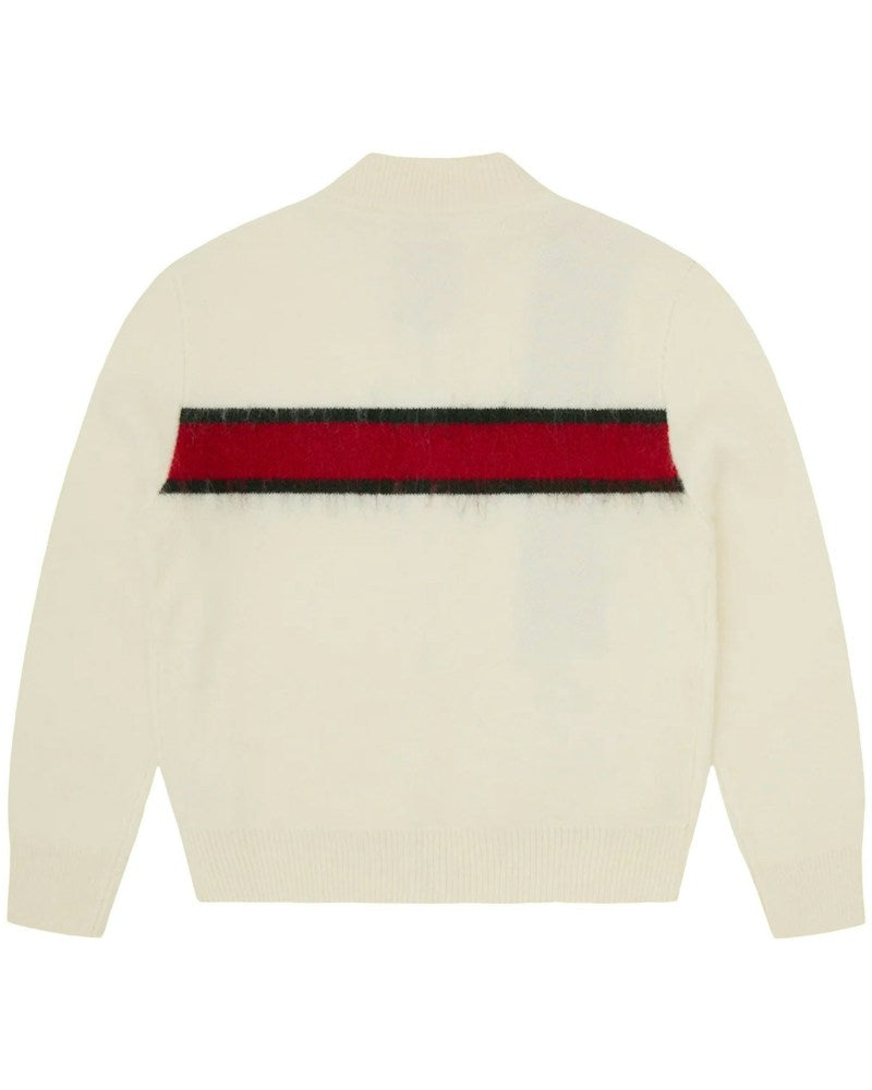 Corteiz Lux Knit Zip Up Top - Cream