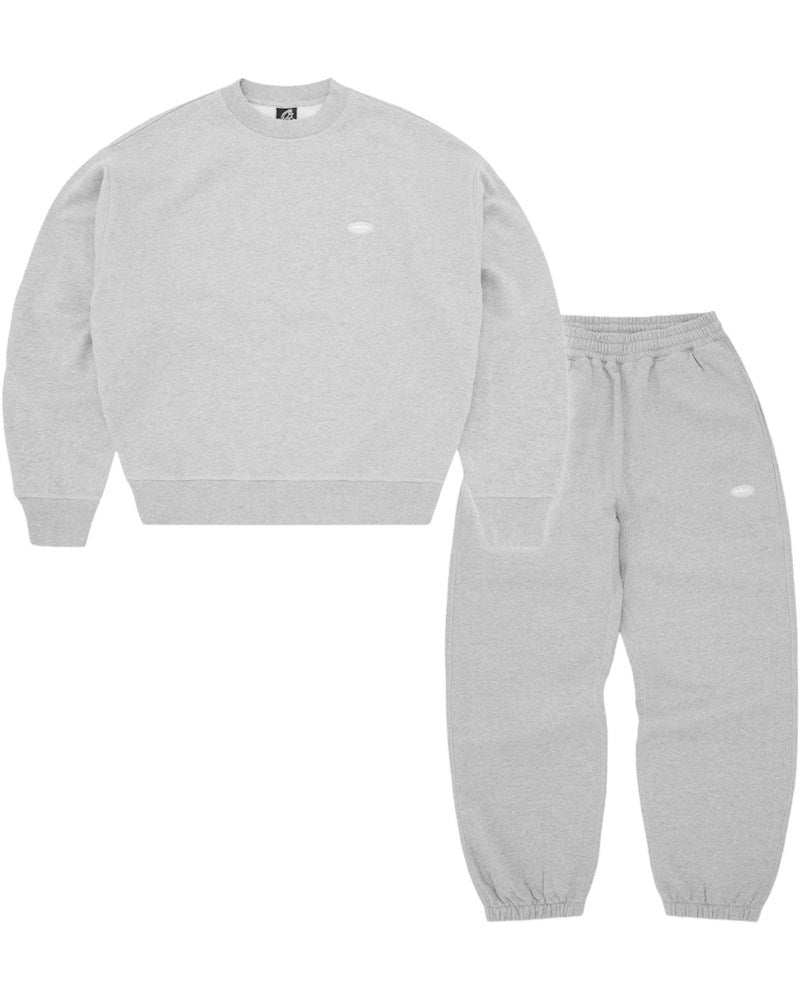 Corteiz Mini Island Crewneck Tracksuit - Heather Grey