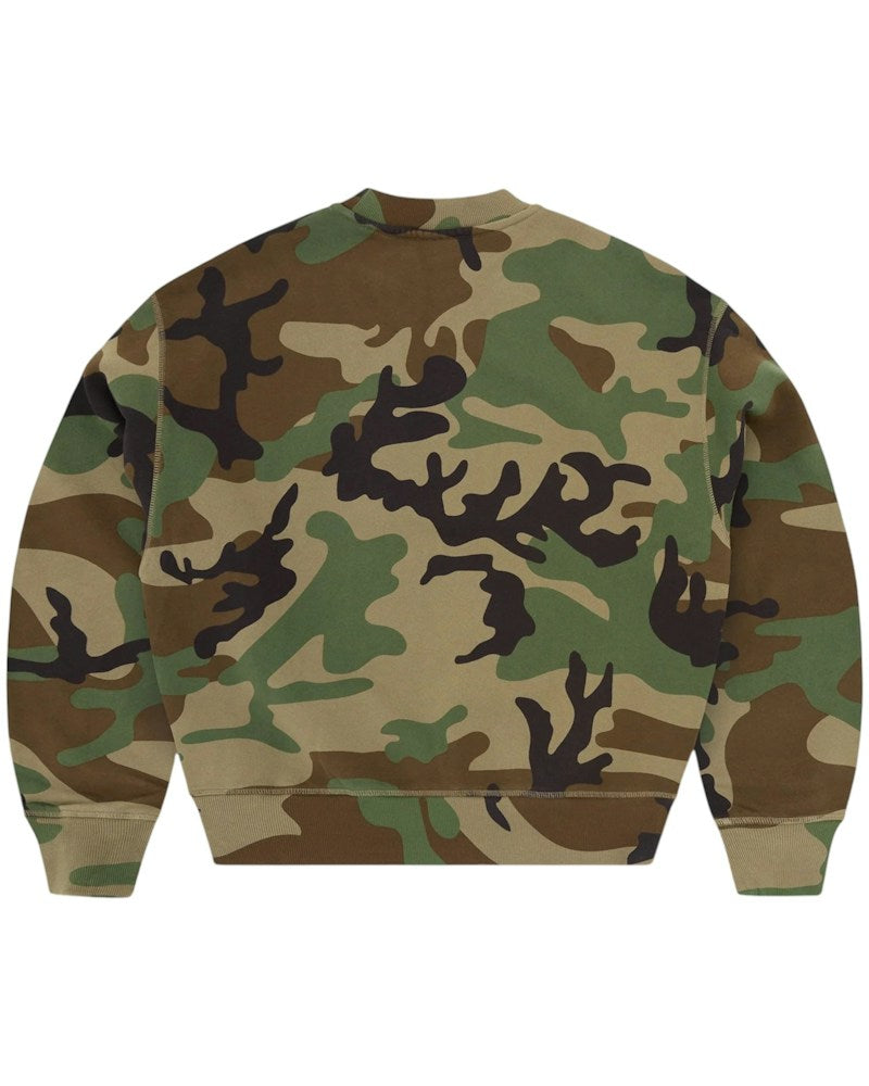 Corteiz Mini Island Crewneck - Woodland Camo