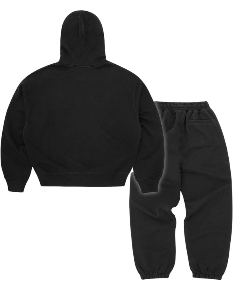 Corteiz Mini Island Hoodie Tracksuit - Black