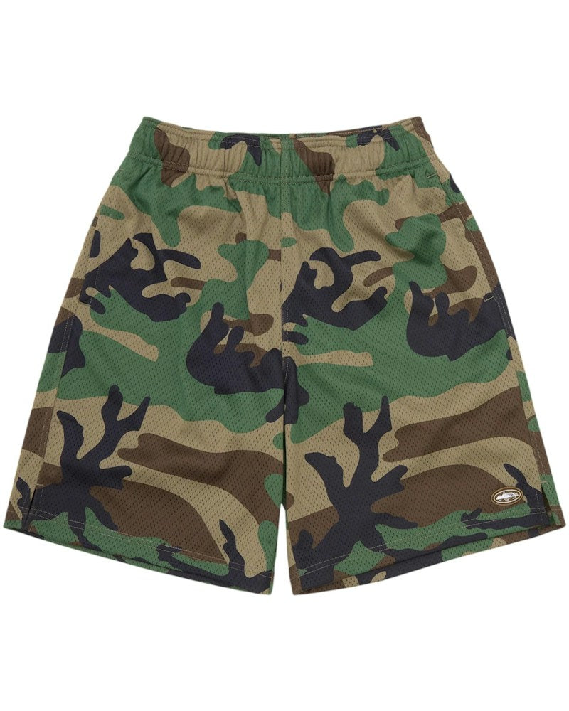 Corteiz Mini Island Mesh Short - Woodland Camo