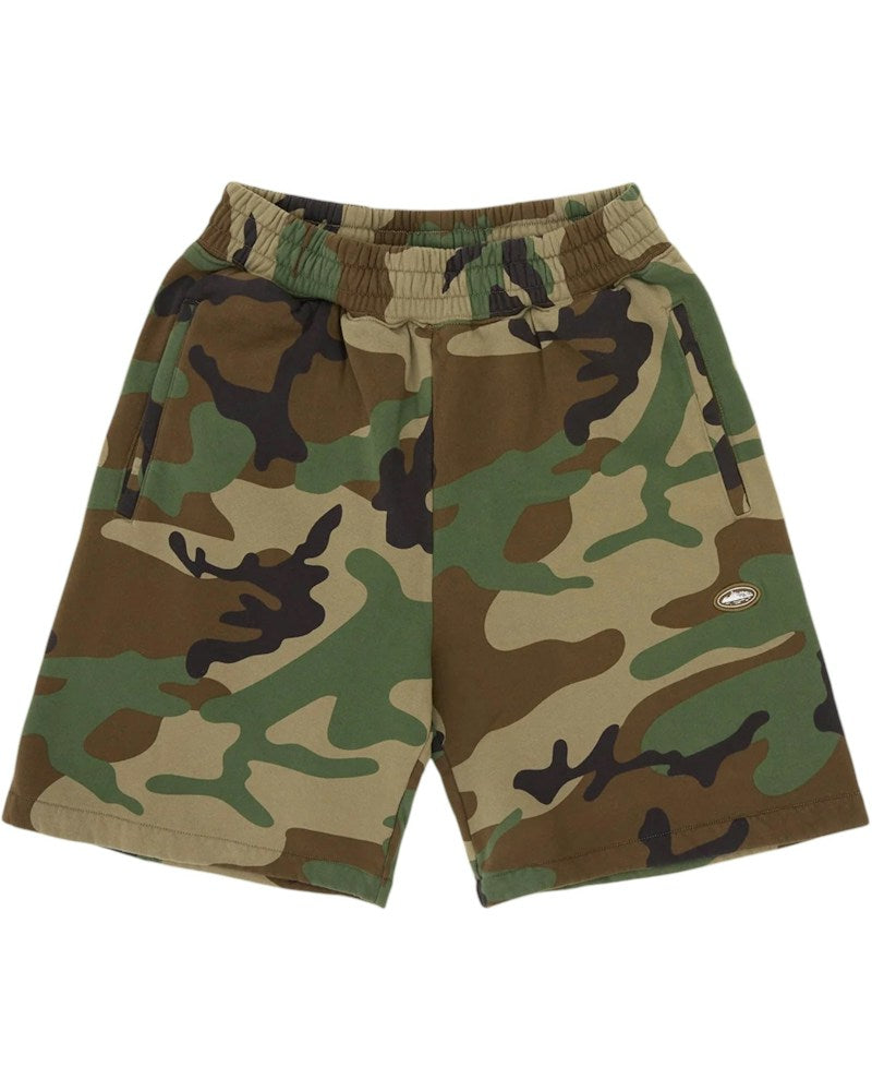 Corteiz Mini Island Sweatshort - Woodland Camo