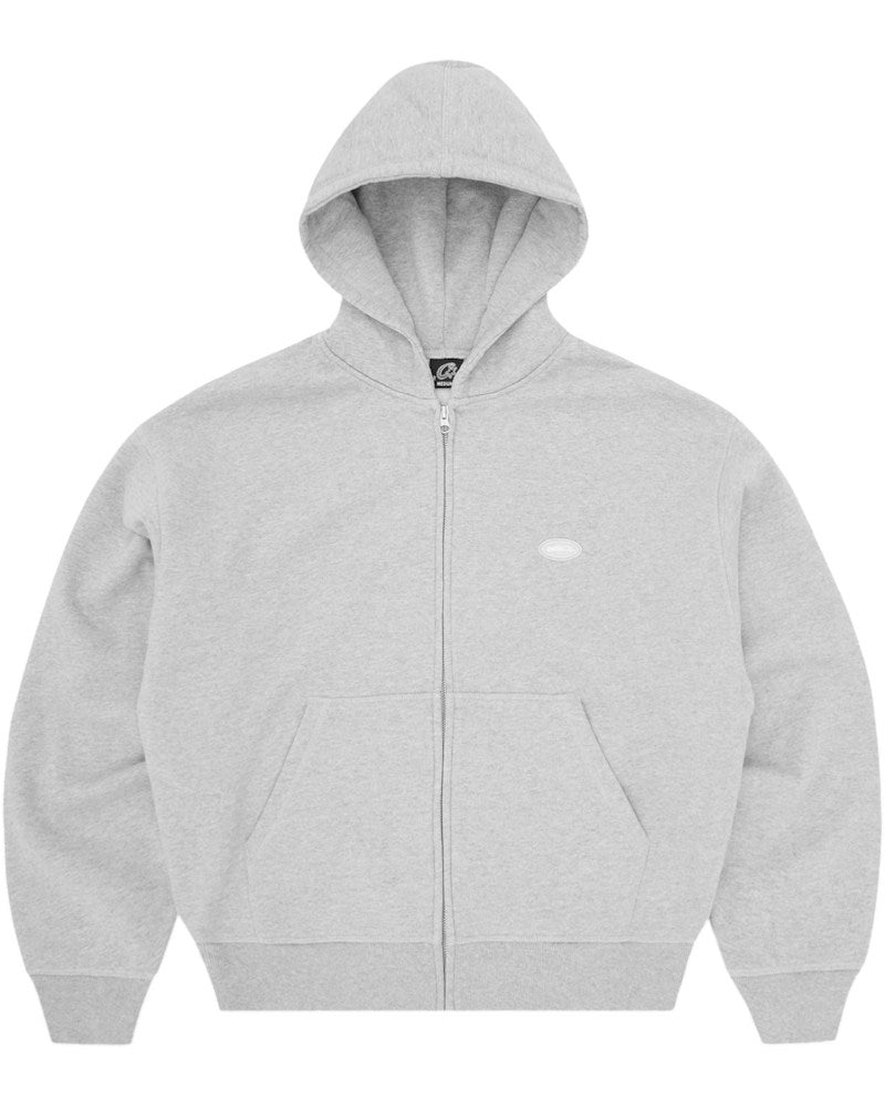 Corteiz Mini Island Zip Hoodie - Heather Grey