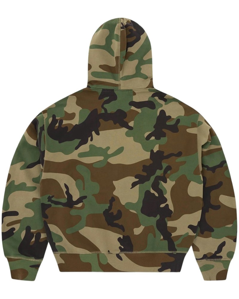 Corteiz Mini Island Zip Hoodie - Woodland Camo